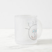 Faces amusantes Frosted Mug (Devant droit)
