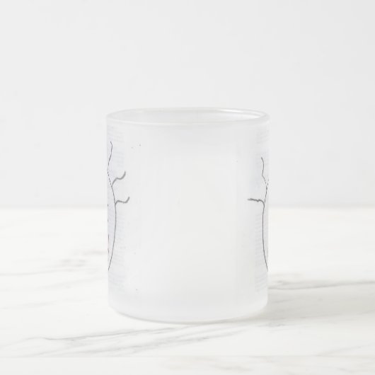 Faces amusantes Frosted Mug (Centre)