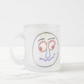 Faces amusantes Frosted Mug (Gauche)