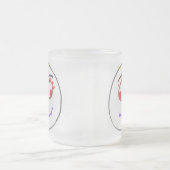 Faces amusantes Frosted Mug (Centre)