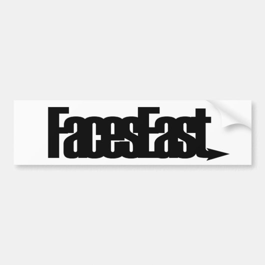Faces East Logo Bumpersticker (Voorkant)
