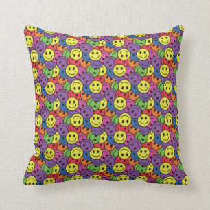 Faces Retro Hippy Pattern Kussen