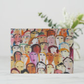 Faces Uitnodiging (Staand voorkant)