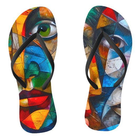 Faces we know teenslippers (Voetbed)