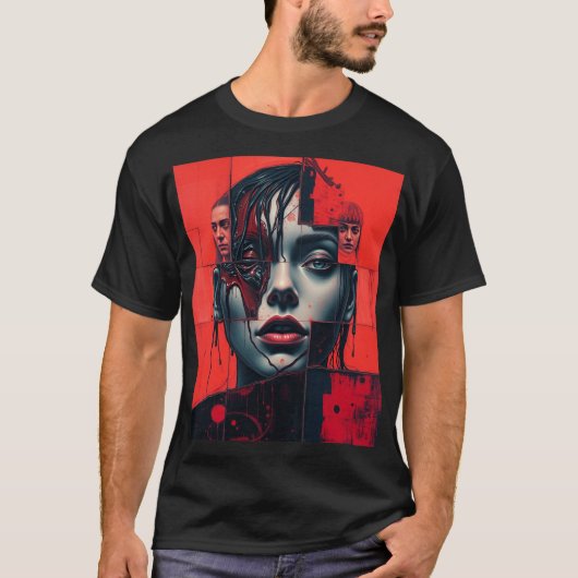 "Faces Within Faces" T-shirt (Voorkant)
