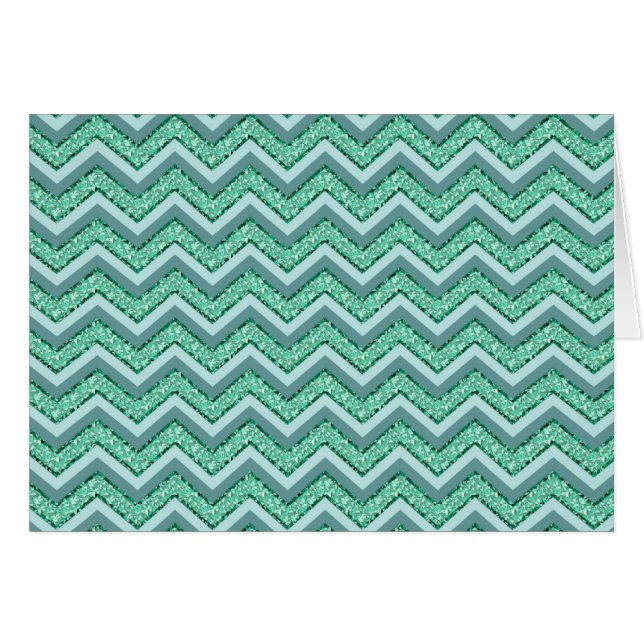 Facetvormig patroon van smaragdgroene chevron (Voorkant Horizontaal)
