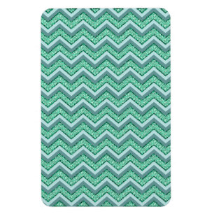 Facetvormig patroon van smaragdgroene chevron magneet