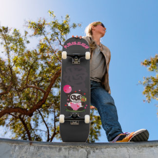fâché visage panda dieu d'amour Skateboard