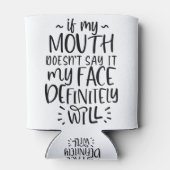 Faciale expressie, stilte, stil blikjeskoeler (Achterkant)