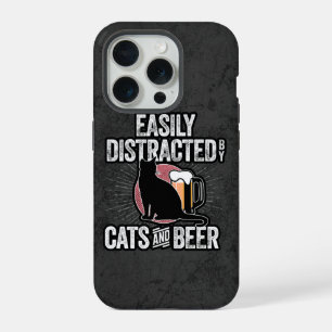 Facile à distraire par les chats et la bière Coque