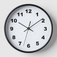 Facile à lire, horloge murale à contraste élevé
