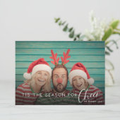 *Facile à modifier*| Carte photo de vacances (Debout devant)