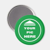 FACILE ! Aimant rond - Standard, 2¼ Pouce - Person (Recto/Verso)