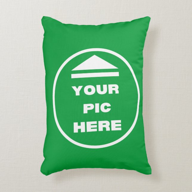 FACILE ! Coussin 12" x 16" - Coton - Personnaliser (Devant(Vertical))