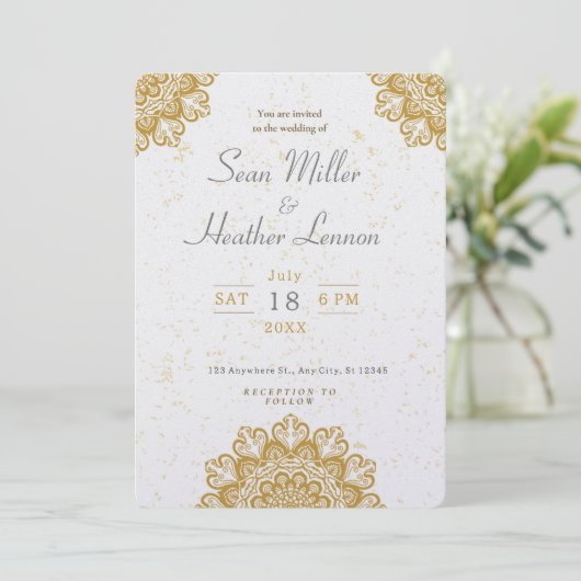 FACILE ! Faire-part de mariage - Ajouter vos détai (Debout devant)