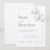 FACILE ! Faire-part de mariage - Ajoutez vos propr (Devant / Derrière)