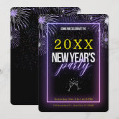 FACILE ! Invitation à une soirée du Nouvel An - Aj (Devant / Derrière)
