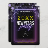 FACILE ! Invitation pour la soirée du Nouvel An -  (Devant / Derrière)