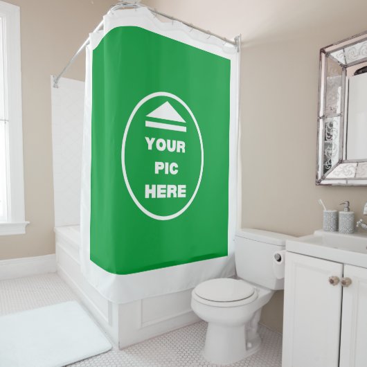 FACILE ! Rideau de douche - Personnalisé (En situation)