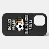 Facilement distrait par Bière et Coque de soccer-M (Verso (horizontal))