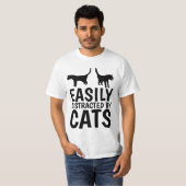 FACILEMENT DISTRAIT PAR CHATS CAT T-SHIRTS (Devant entier)