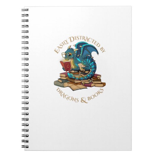 Facilement Distrait Par Dragons Et Livres Cadeau N (Devant)