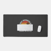 Facilement distrait par Golden Retriever Retro Sun (Clavier et souris)