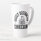 Facilement Distrait Par Le Curriculum - Latte Mug (Angle droit)