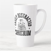 Facilement Distrait Par Le Curriculum - Latte Mug (Droite)