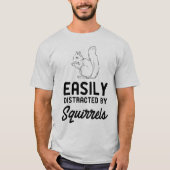 Facilement distrait par le T-shirt d'écureuils (Devant)