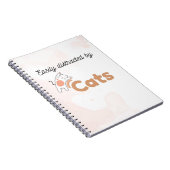 Facilement Distrait par les Chats Cahier Adorable (Côté Droit)