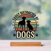 Facilement distrait par les chiens Design silhouet (Neutre)