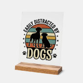 Facilement distrait par les chiens Design silhouet (Angle)