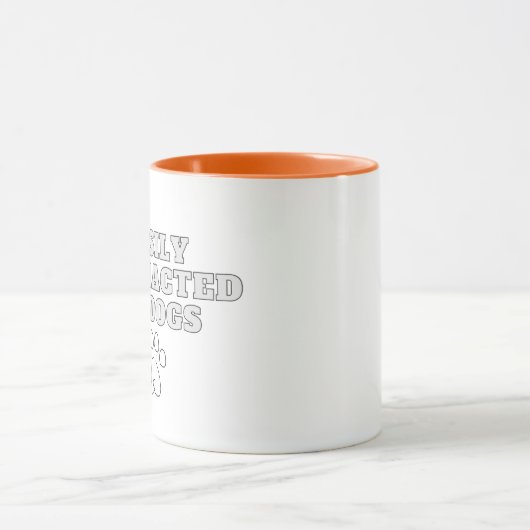 Facilement distrait par les chiens mignons mug (Centre)