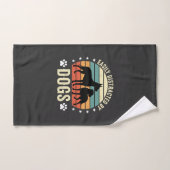 Facilement distrait par les chiens Vintage Retro C (Serviette à main)