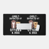 Facilement Distrait Par Les Otter et Chiens Drôle (Clavier et souris)