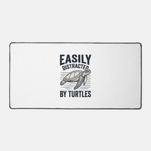 Facilement Distrait Par Les Tortues Design De T-Sh (Recto)