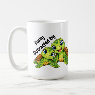 Facilement Distrait par les Tortues | Mug de la Vi