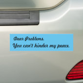 Facing Problème avec Faith Quota Bumper Sticker (En voiture)