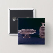 Facon de Venise latticinio tazza Vierkante Button 5,1 Cm (Voorkant /achterkant)