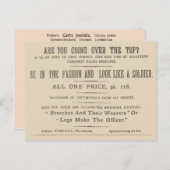 Facsimile Extract van de Wipers Times 1916 Briefkaart (Voorkant / Achterkant)