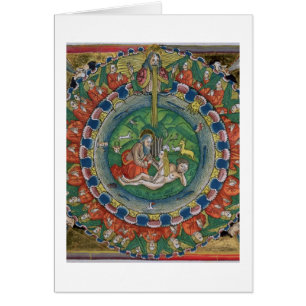 Facsimile kopie van Genesis 2:22 God creëerde Eve,