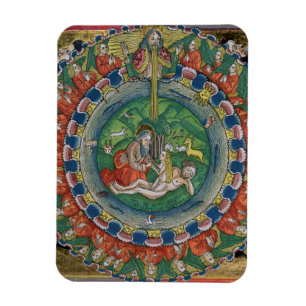 Facsimile kopie van Genesis 2:22 God creëerde Eve, Magneet