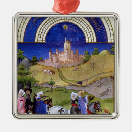 Facsimile of August: Hawking Metalen Ornament (Voorkant)