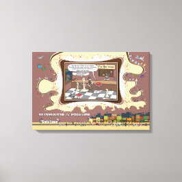 Fact Checkers | Absurd Wordplay Humor 24x16 Canvas Afdruk