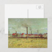 Factories in Asnieres door Vincent van Gogh Briefkaart (Voorkant / Achterkant)