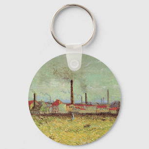 Factories in Asnieres door Vincent van Gogh Sleutelhanger