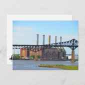 Factory Behind the Bridge Carte postale (Devant / Derrière)