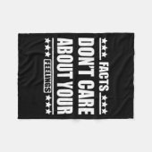 Facts Don't Care About Your Feelings Fleece Deken (Voorkant (Horizontaal))