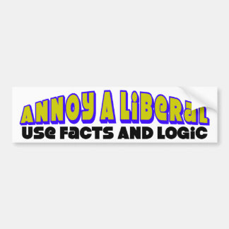 Facts & Logic gebruiken! Bumpersticker